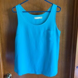 EUC Faded Glory blue tank top